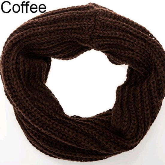 Modischer Unisex Winter Warmer Unendlichkeitskreis Zopfmuster Rollkragen Langer Schal Schal