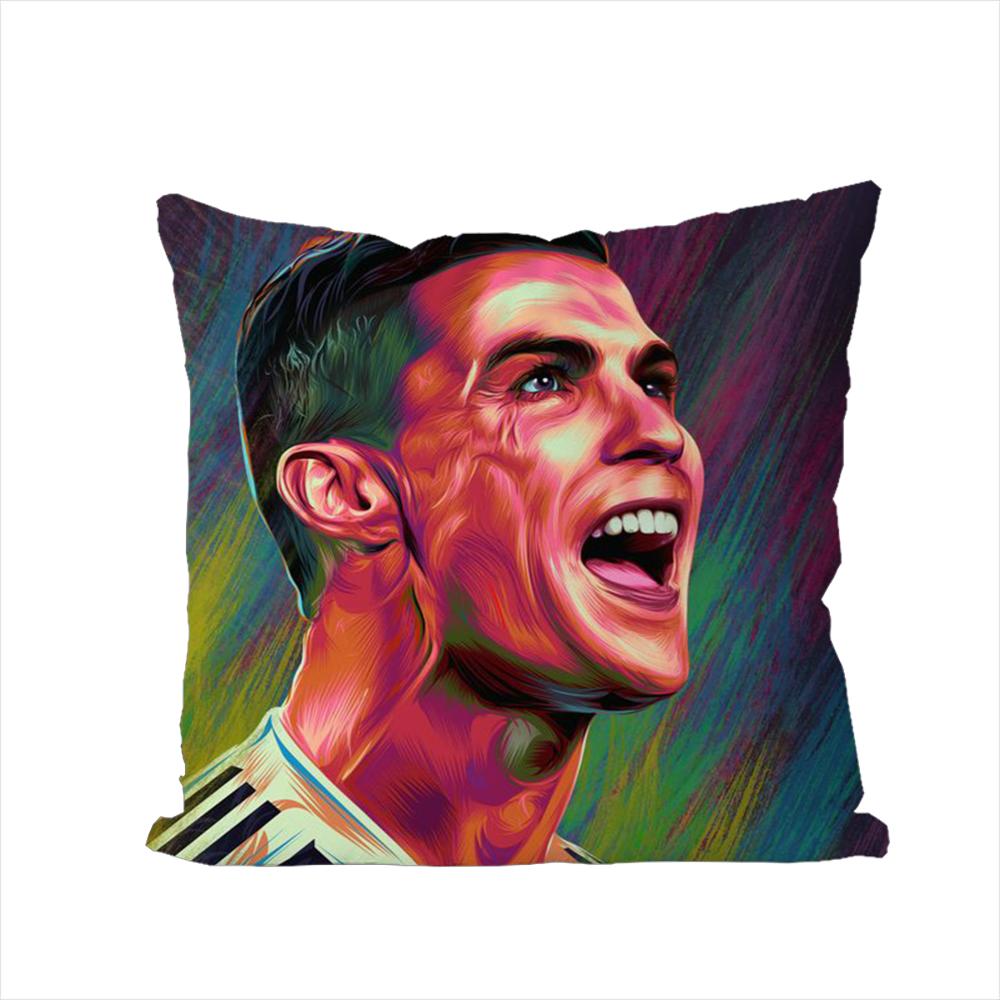 

CR7 Криштиану Роналду Наволочка Для Автомобиля Дивана Декоративная Домашняя Двусторонняя Печать Плюшевая Квадратная Подушка Декоративная Наволочка 30x30cm