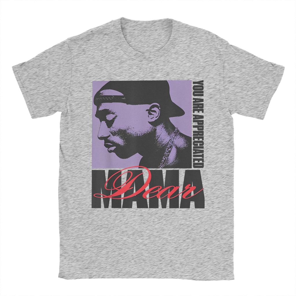 Funny Rapper 2pac Music T-Shirt For Men Women Round Neck Short Sleeve Tops Tupac 100%Cotton Summer Clothing