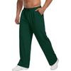 Men's Open Straight Fitness Sports Pants Casual Pants with Pockets