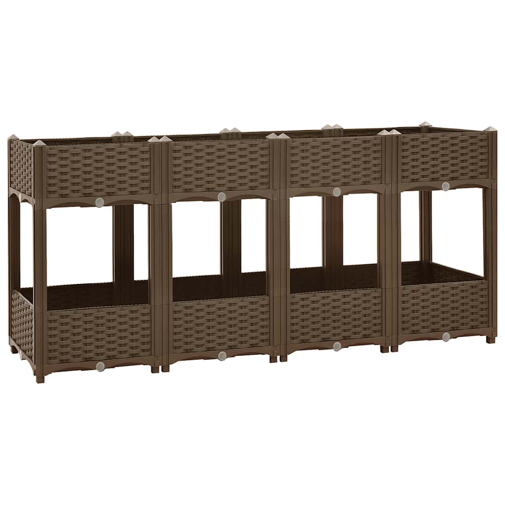 Raised Garden Bed 160 x 40 x 71 cm Polypropylene