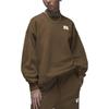 Jordan Logo Patch Solid Color Casual Loose Fleece-Lined Sweatshirt Women Tops Olive-Green DQ4600-385