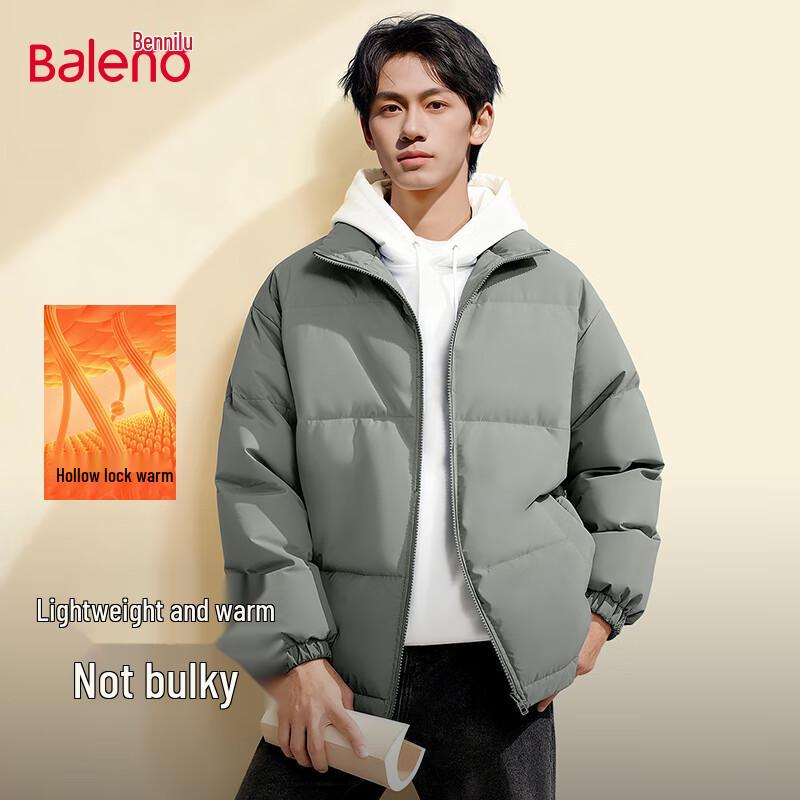 

Baleno Men s Winter Thick Padded Stand-Collar Jacket 3XL