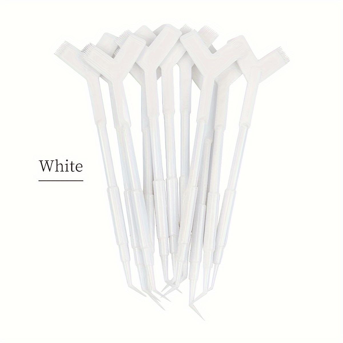 10 Piezas/bolsa Varillas para Permanente de Pestañas Cepillos Y Kit de Lifting de Pestañas Rizadores Rizar Herramienta de Extensión de Pestañas Peine Limpiador de Pestañas blanco
