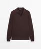 Masimodutti Cotton Blend Knit Jersey Polo