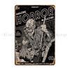 Erstaunliche Horror-Magazin-Abdeckung Metallschilder Kino Dekoration Kino Garage Benutzerdefiniertes Blechschild Poster
