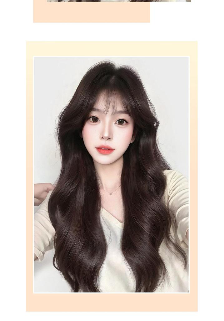 Women's Full Wig with Large Wavy Curls - Natural, Fluffy, No Hairnet Needed, Perfect for Everyday Wear, Boosts Hair Volume