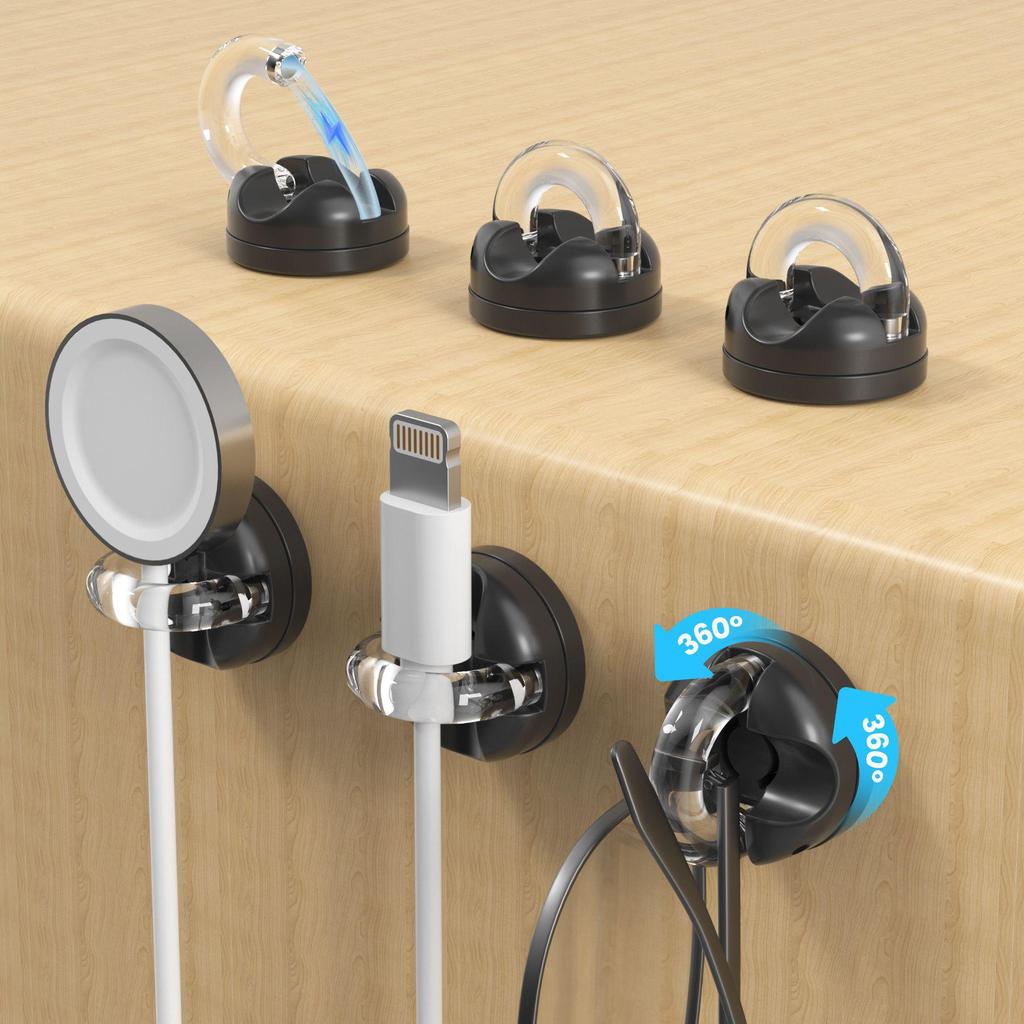 Magnetische Desktop Kabelhouder & Organizer voor Kantoor en Thuis