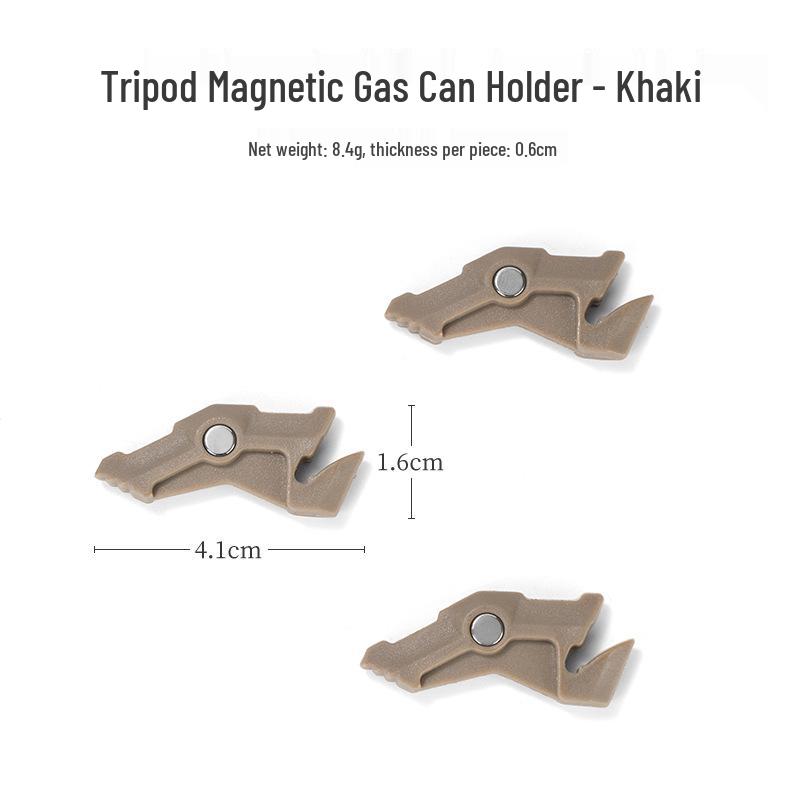 Portable Triangle Magnetic Gas Can Holder: Lightweight Multifunctional Mountaineering/Camping Rack