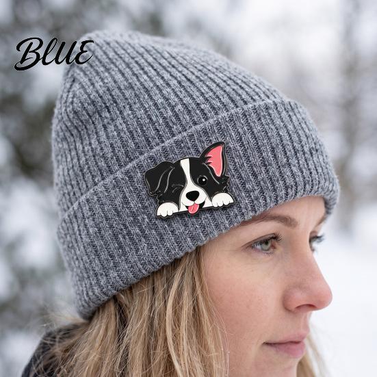 Dog Brooch Unisex Cartoon Pet Design Zinc Alloy Pin Badge