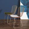 Nordic net red chair backrest simple makeup computer desk chair hollow barbed wire ins iron art home dining chair