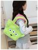 Strawberry Bear & Three-Eyed Alien Double-Sided Plush Handbag for Kids