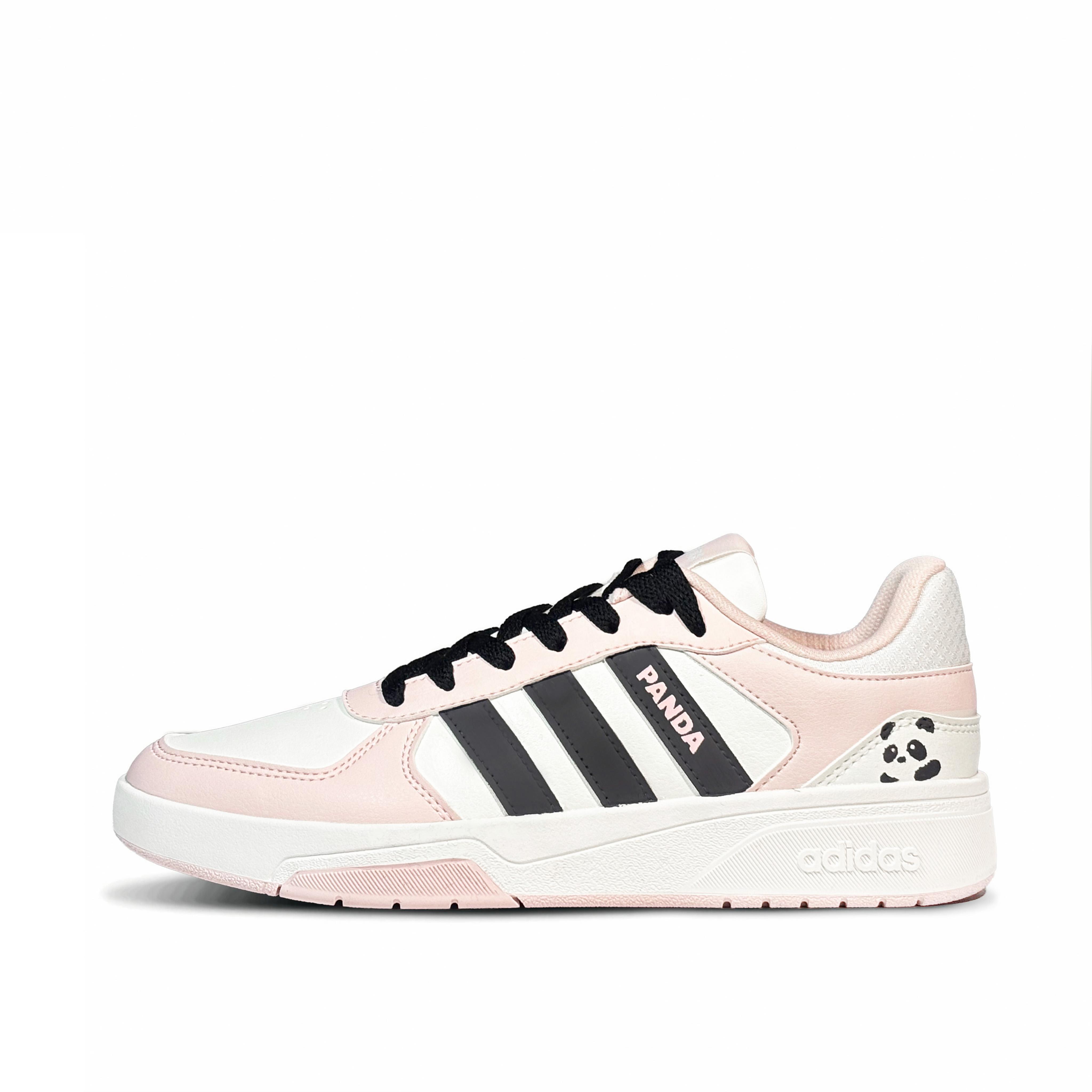 

Adidas COURTBEAT Peach Pink Panda Low top Skateboard Shoes Unisex Pink Black KI6785(Team-814) 36