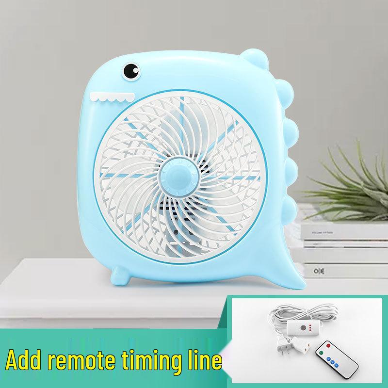 Compact Cartoon Electric Desk Fan for Student Dorms and Bedrooms