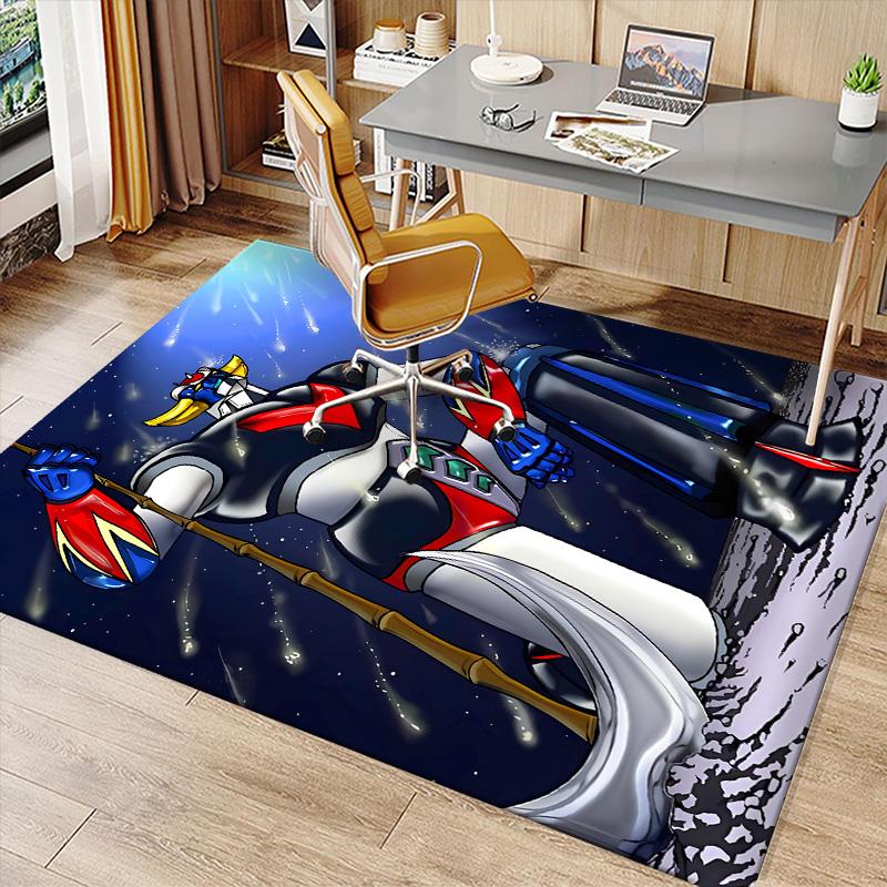 UFO Robo Grendizer Printed Absorbent Washable Carpet, Non-Slip Bathroom Mats, Kitchen Rugs, Yoga Mat,Living Room Entrance, Camping Picnic Rugs