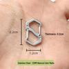 316 Stainless Steel Figure 8 Quick Release S-shaped Spring Buckle for Mini Keychain, Necklace, Bracelet - Adjustable Length.