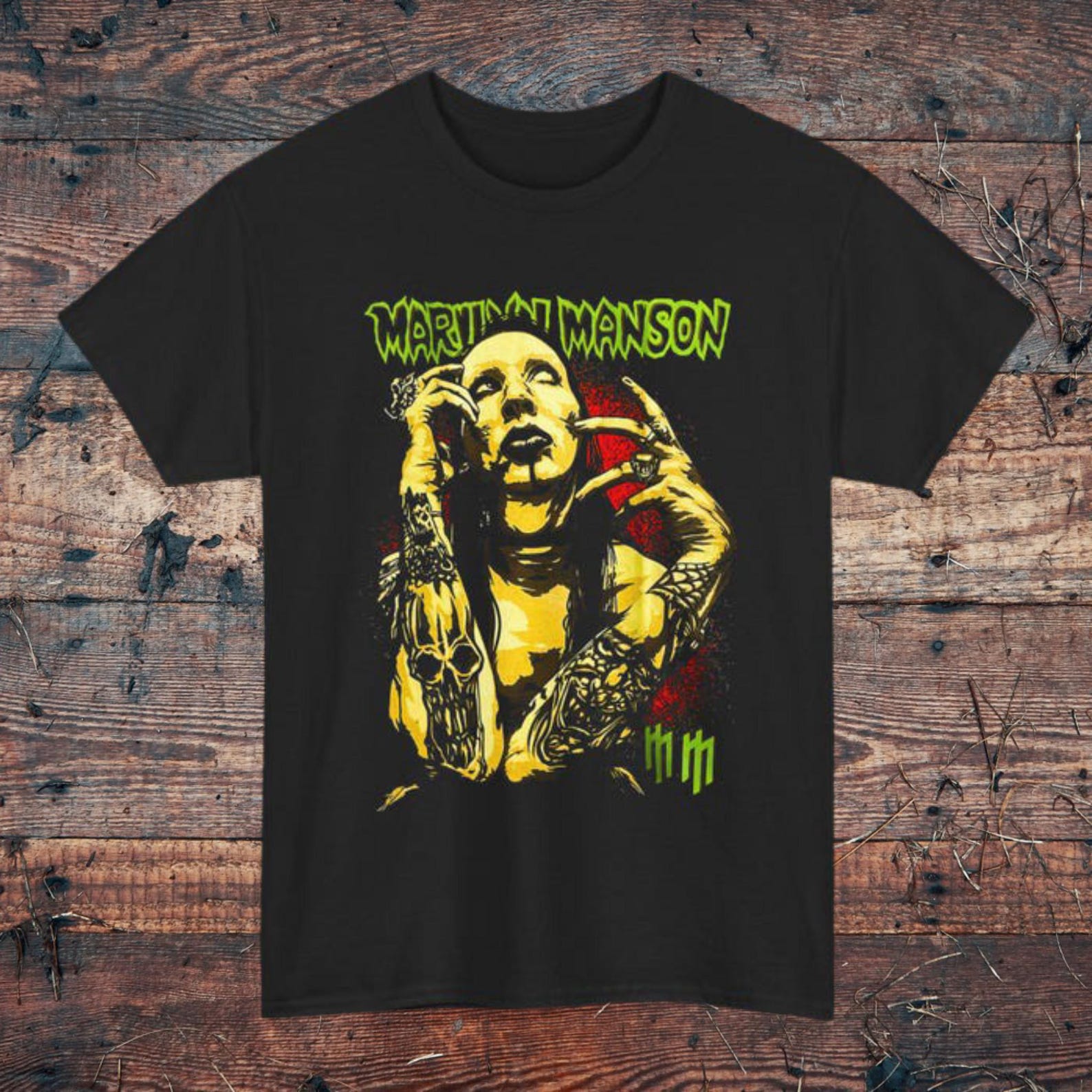 Marilyn Manson Vintage Graphic Rock Band T-Shirt | Music Shirt 2XL