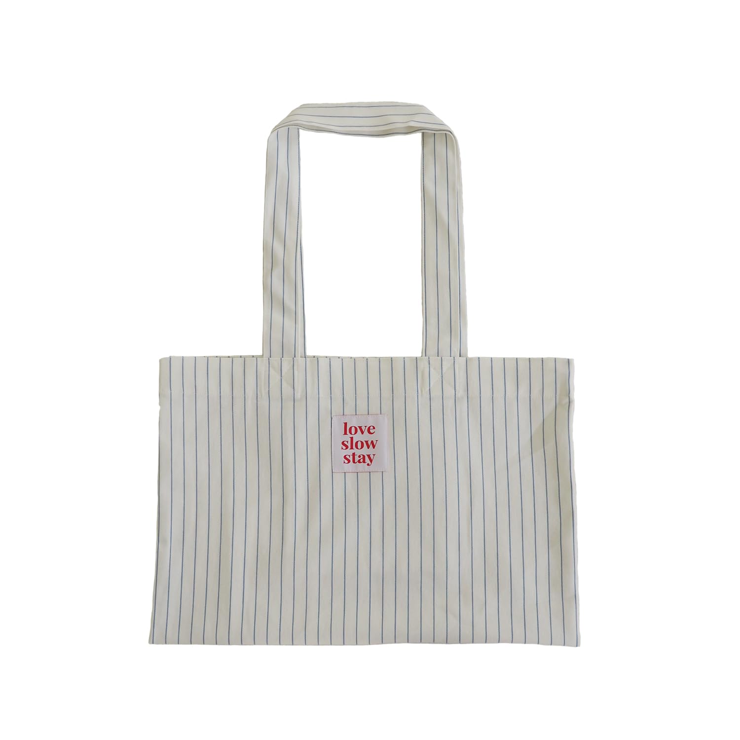 

Медленная Эко-сумка Полосатая Эко-сумка Молочно-белая [Любовь Остаться] lss-f-10