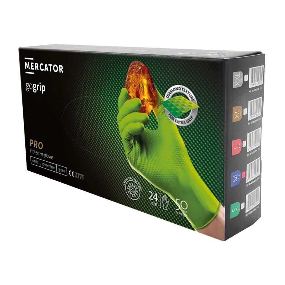 Nitrile Gloves Green Mercator Gogrip Green 50 Pcs