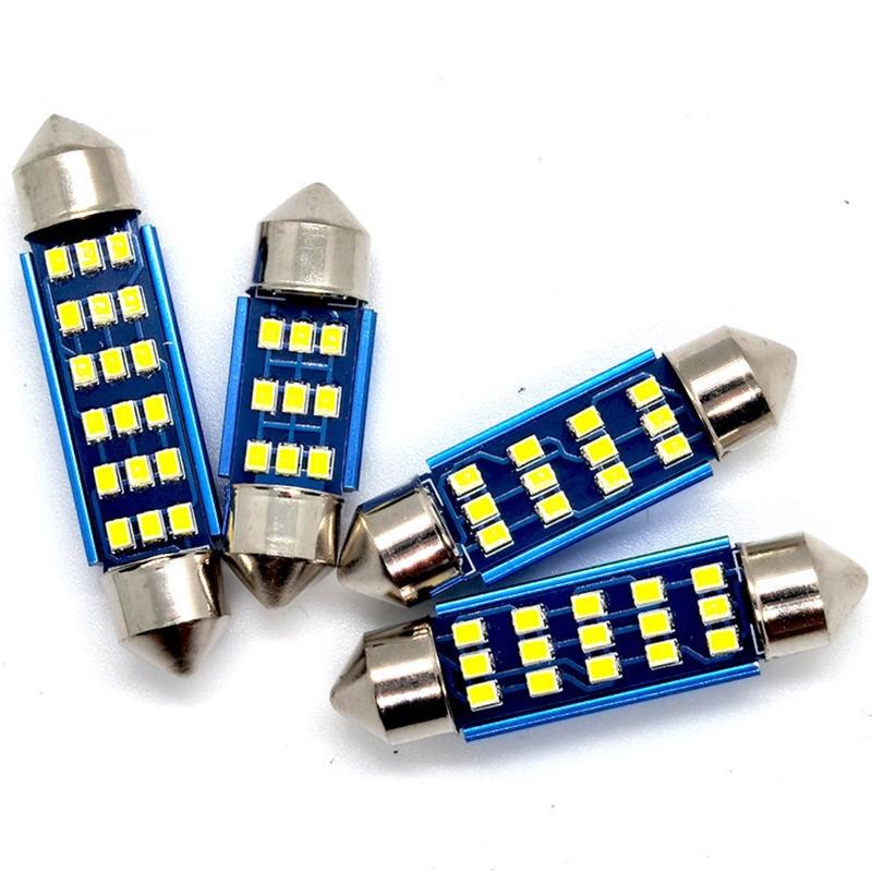 LED Auto Ceiling Lamps 31mm 36mm 39mm 41mm Super Bright Car Dome Light Interior 2016 License Plate No Error Reading Lamp