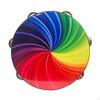 Jingling Tambourine Traditional Artistic Print Headed Educational Toy Dance Accessory for