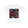 Unisex Adult T Shirt Halloween Monsters Print Scary Horror Graphic Tee Haunted