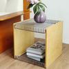 Modular Scandinavian Ins Style Metal Shelves Antique Style Can Be Combined Storage Solid Wood Sofa Side Table Bedside Table