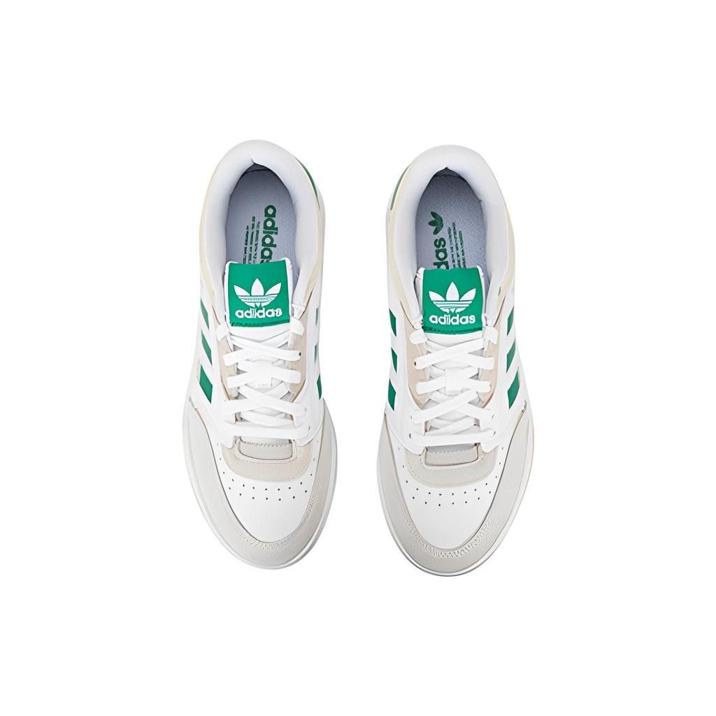Adidas Drop Step Low White Semi Court Green Unisex Sneakers Cloud-White HQ7132