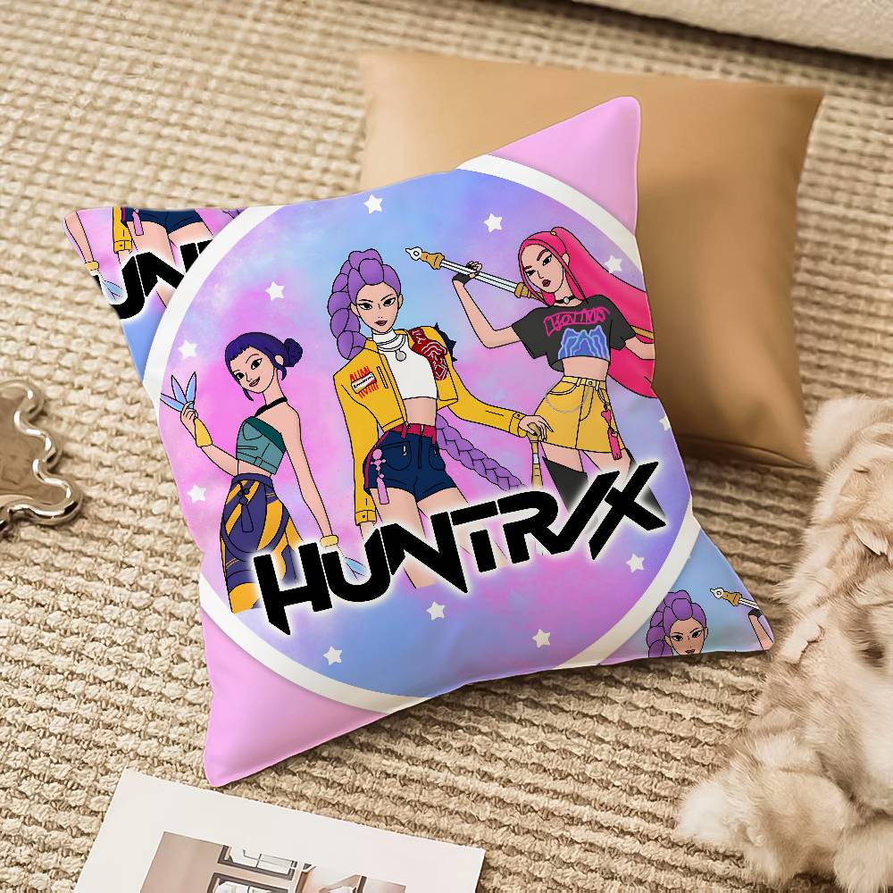 K-Kpop Demon Hunters Pillow Case Anti-Dustmite Invisible Zipper Sofa Bed