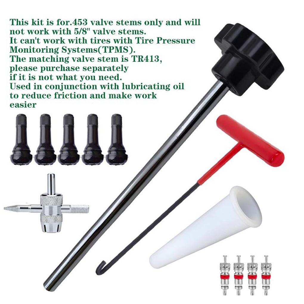 Kit Instrumente Valvă Anvelopă Demontare Ușoară Control Îmbunătățit Pentru Mașini ATV-uri Și Biciclete Motociclete