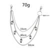 Punk Hosenkette Totenkopf Dekorative Metall-Taillen-Schlüsselanhänger Für Männer Frauen Jeanshose Gothic Vintage Hip-Hop Schmuck Zubehör