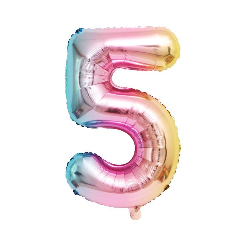 First Birthday Crown and Number Balloons for Baby Photo Props and Party Decoration