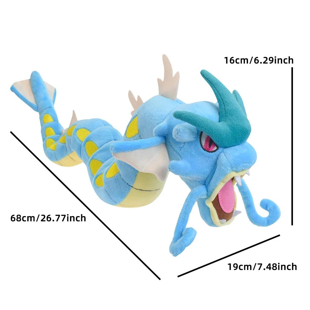 Shiny Gyarados Animal Stuffed Plush Toys 2 Styles Redand Shiny Blue Dolls Collectible Soft Plushies Cute Cartoon Character Gifts
