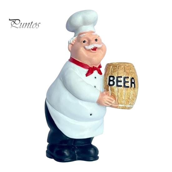 3D Fridge Magnet Cartoon Fat Chef Magnet, Hand-painted Refrigerator Picture Photo Holder for Home Office Kitchen Decoration Durable