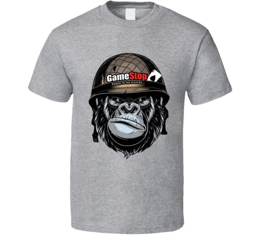 Gamestop Ape Stock Stonk T Shirt S разноцветный