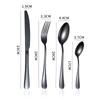 Stainless Steel 24 Pieces Suit 1010 Four Main Pieces Knife, Fork and Spoon Double Open Gift Box Tableware Suit
