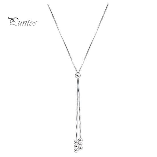 

Ожерелье с подвеской в виде галстука-боло из бисера, серебряная цепочка на ключицу, простое классное ожерелье для женщин, повседневная одежда и подарки серебряный