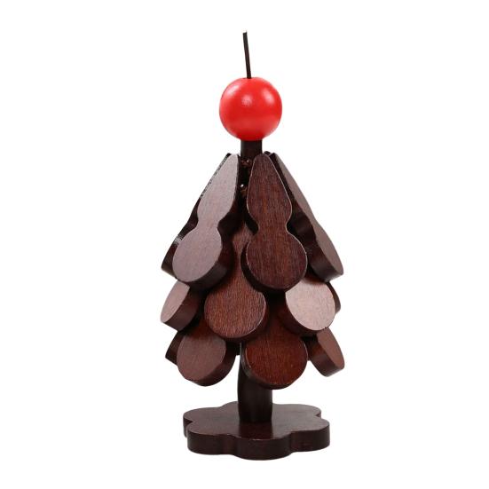 Sottopentola In Legno Di Faggio A Forma Di Albero Di Natale - Set Da 3 Pezzi Da 20,3 Cm
