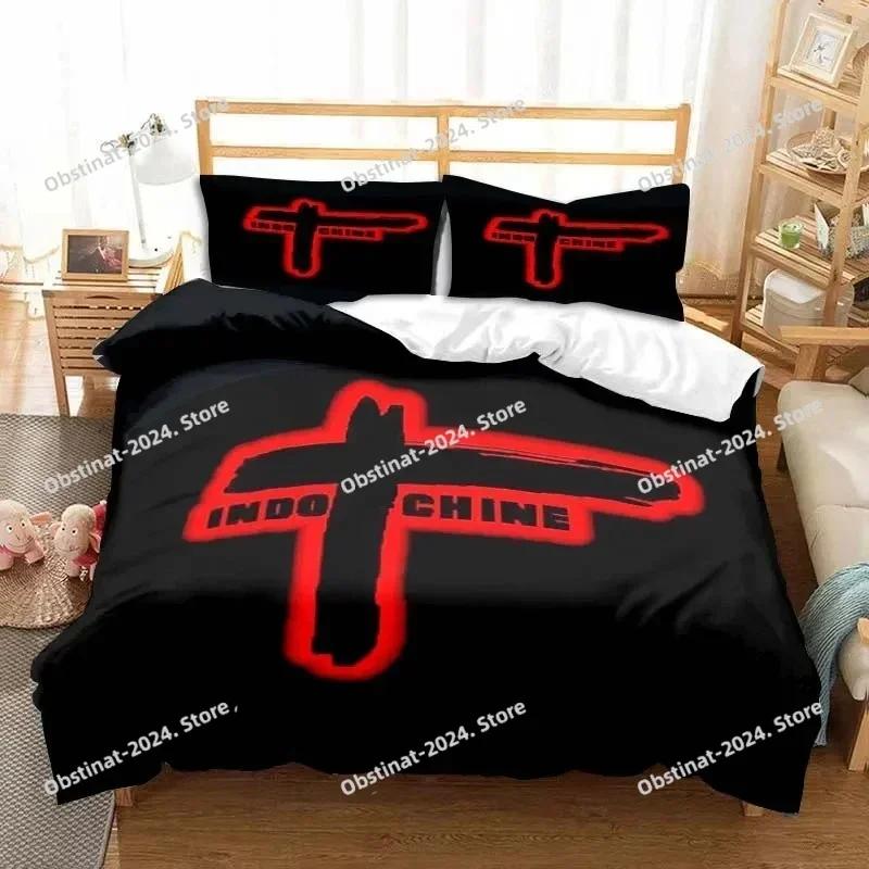 3D Print Indochine Rock Bedding SetDuvet Cover Comforter Bed Set Quilt Cover PillowcaseKing Queen Twin Size Boys Girls Adults