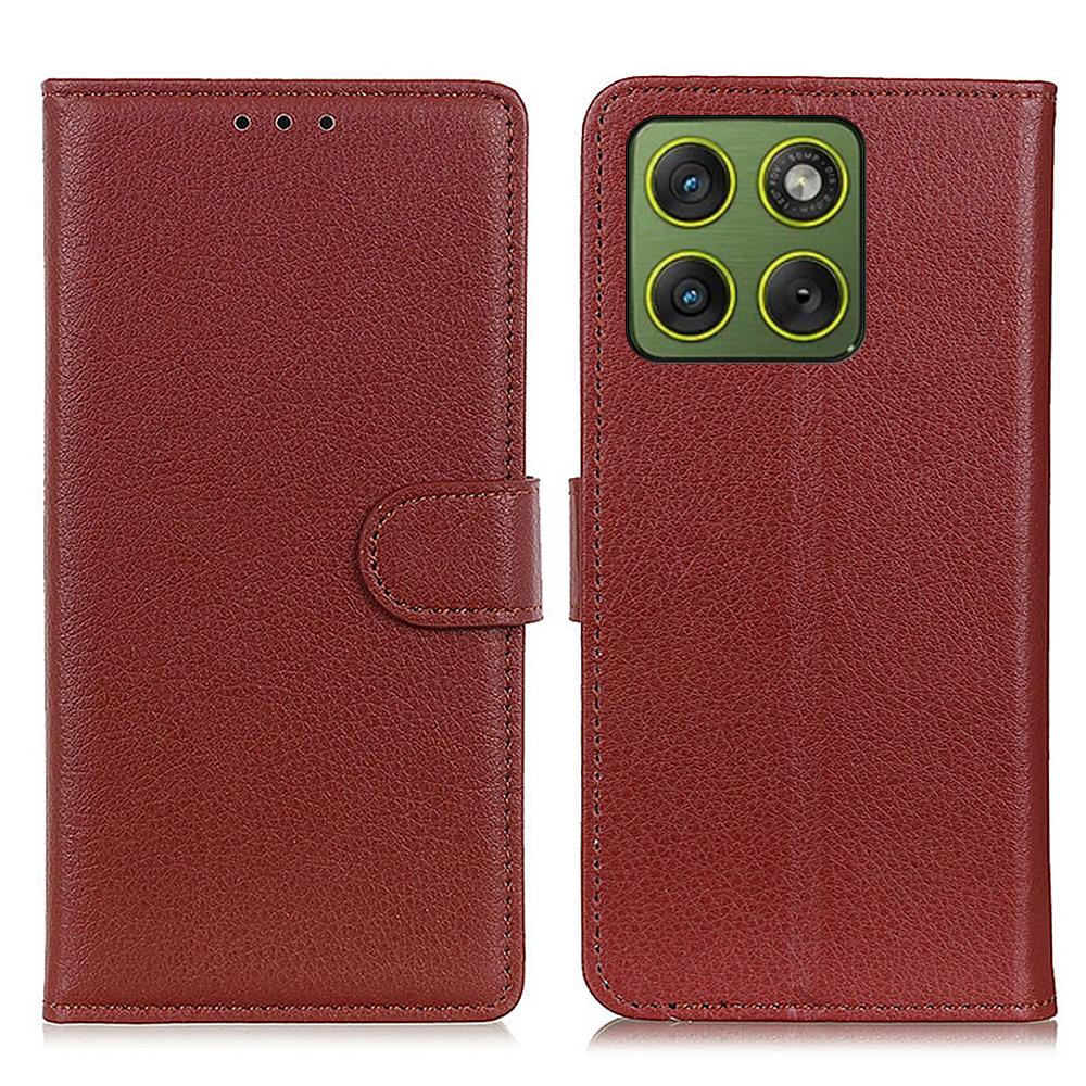 For Motorola Edge 70 5G Wallet Case PU Leather Phone Cover Litchi Texture