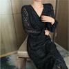 Early Spring Sweet Fishtail Dress Gentle Light Mature Style French Super Fairy V-neck Skirt