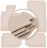 PREMIUM Beige Floor Mats For: BMW 5 F10 Sedan (velcro) 2010-2013
