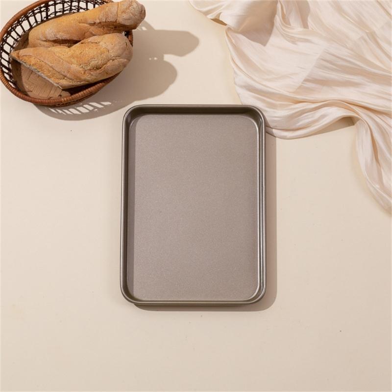 Restaurant Rectangular Carbon Steel Baking Tray Nonstick Pan Sheet Oven Safe Even Heat Distribution For Perfect Cooking