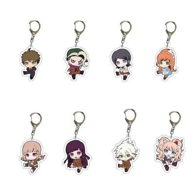 Danganronpa Monokuma, Makoto Naegi & Junko Enoshima Acrylic Keychain Charm Figure