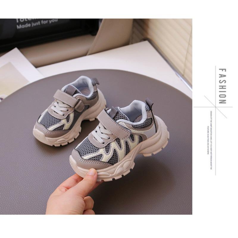 Autumn fashion striped children's sneakers double mesh breathable girls running shoes non-slip students