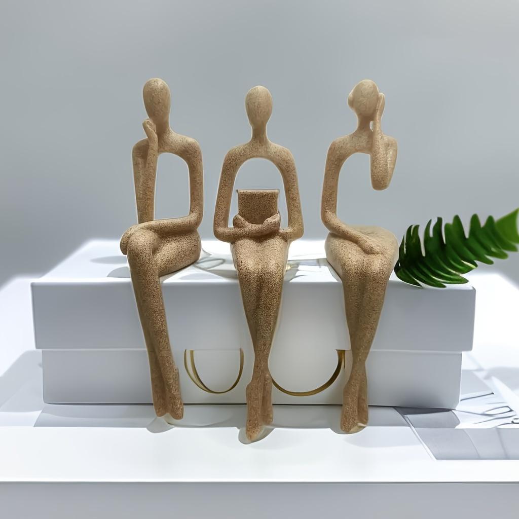 3pcs Modern Minimalist Living Room Decoration Set - Soft Luxury Home Accessories, Wine Cabinet, TV Cabinet, Creative Sitting Table decor