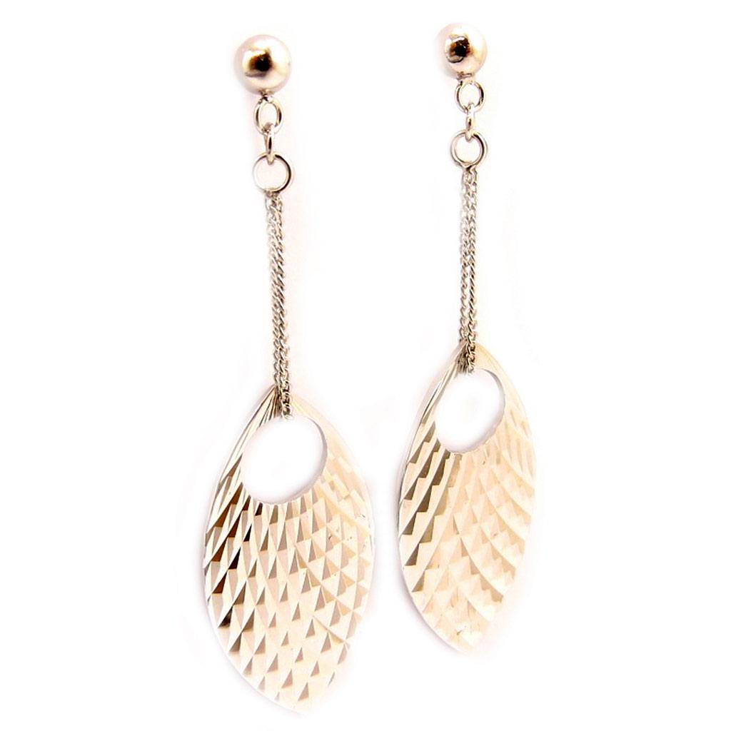 Les Trésors De Lily [G5567] - Silver 'Choreography' Earrings