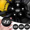 4 pezzi 56mm Lega di Alluminio Auto Ruota Centro Decalcomania Adesivo Mozzo Per Tucson Solaris I30 Creta Ix35 I40 Veloster Santafe