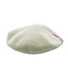 CHANEL Vintage Caps PlasticsCC Wool wool beret Ivory wool Used