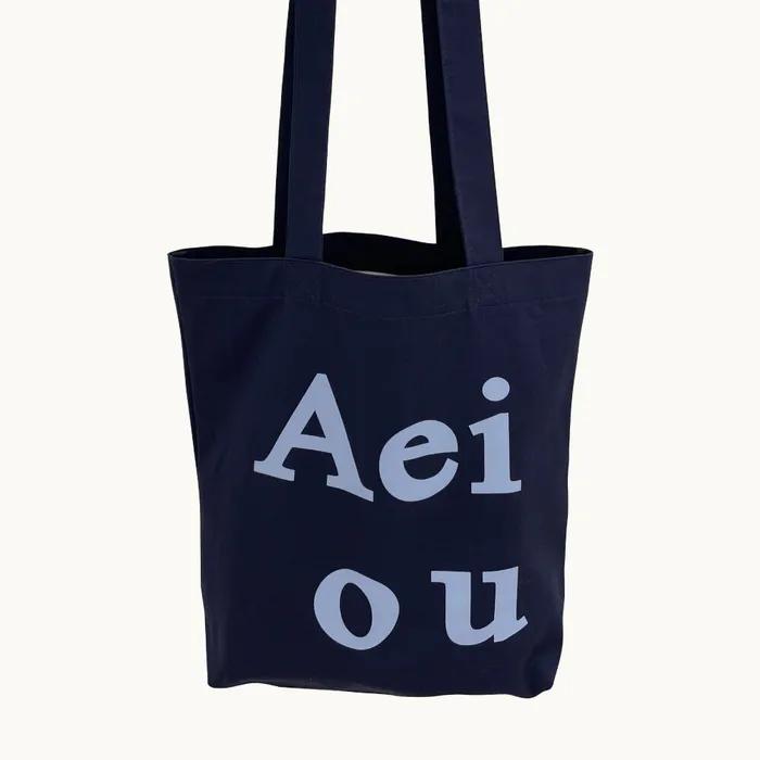 Aeiou Logo Bag (Cotton 100%) Deep Blue